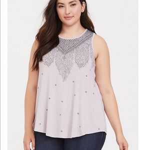 NWOT Torrid Feather Top. 0 plus (Large)